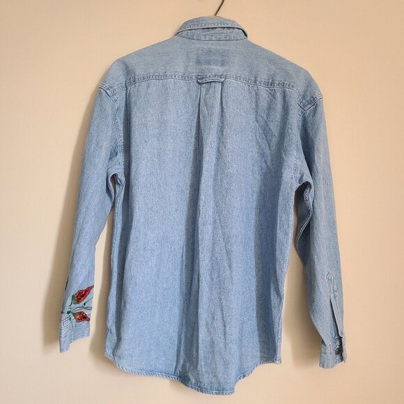 Vintage LEVI'S JEANS FOR WOMEN SHIRT Women's Jean Beaded LongSleeve - Picture 3 of 16